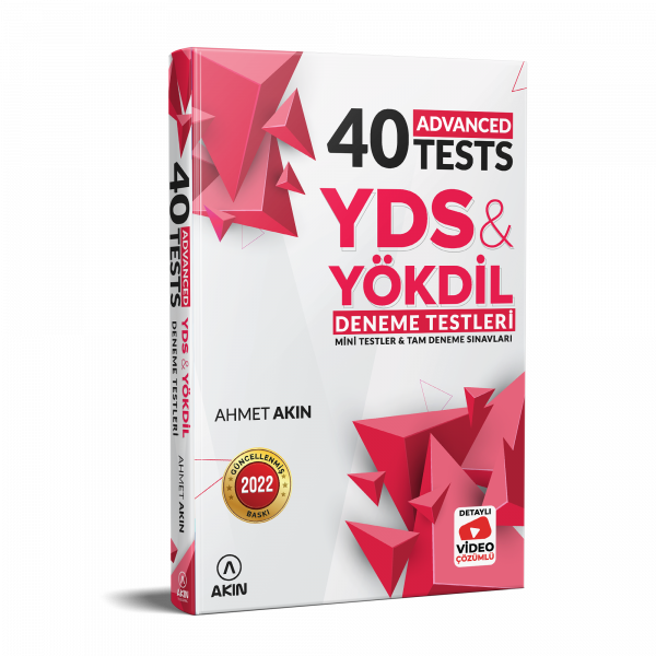 YDS SORU BANKASI 40 ADVANCED TESTS