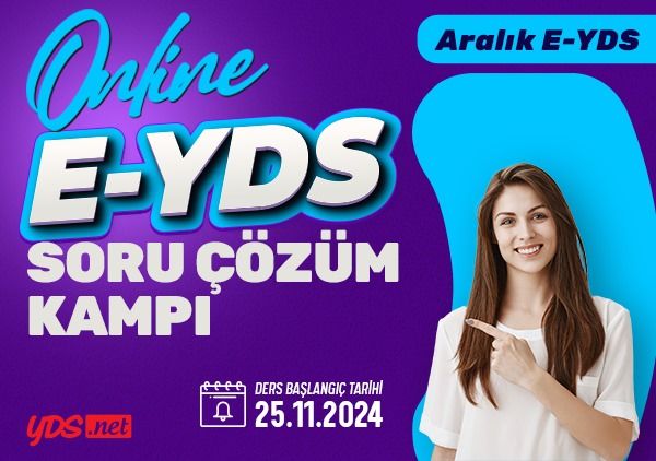 E-YDS Soru Çözüm Kampı - Aralık 2024