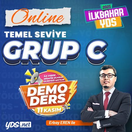 GRUP C - YDS+YÖKDİL İLKBAHAR 2025 DEMO DERS