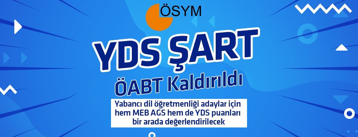 ÖABT İNGİLİZCE YERİNE YDS GELDİ