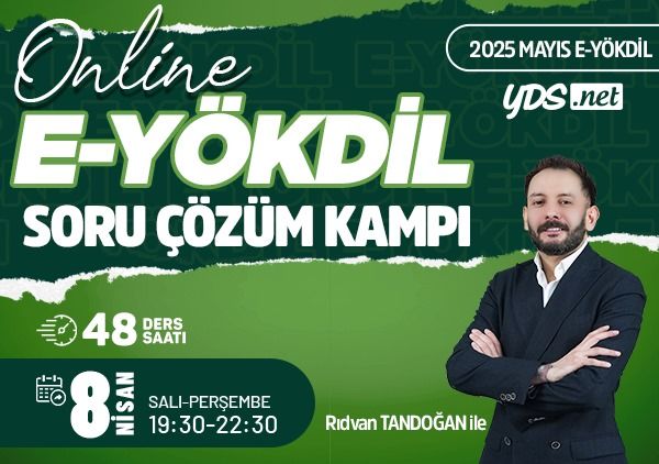 E-YÖKDİL Soru Çözüm Kampı - Mayıs 2025