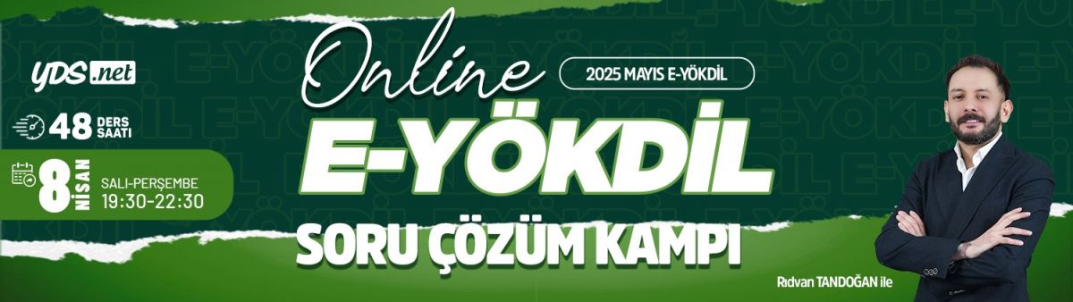 E-YÖKDİL Soru Çözüm Kampı - Mayıs 2025