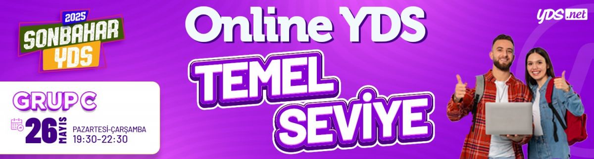 GRUP C - YDS+YÖKDİL SONBAHAR 2025