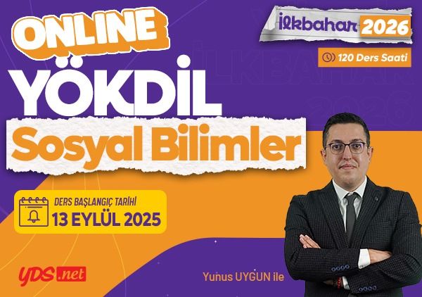 Yökdil Sosyal Bilimler Yoğun Hazırlık ve Soru Çözümü- İlkbahar 2026