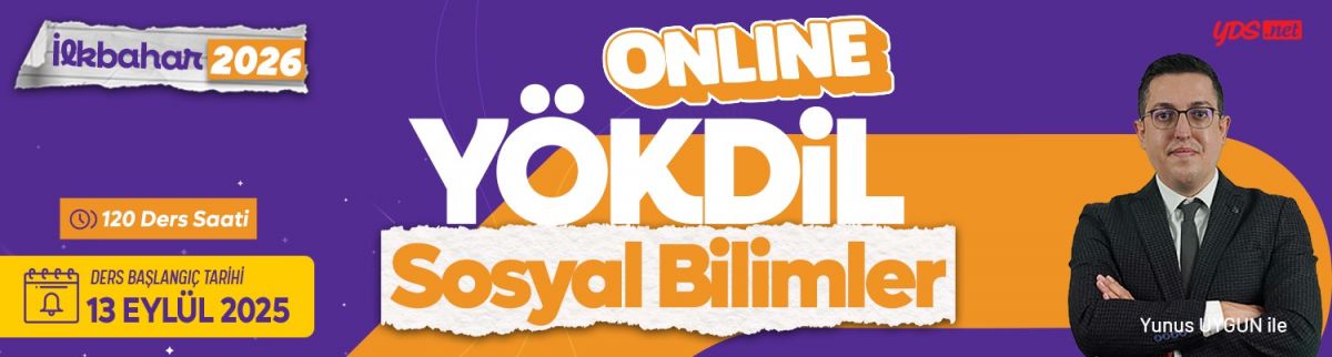 Yökdil Sosyal Bilimler Yoğun Hazırlık ve Soru Çözümü- İlkbahar 2026