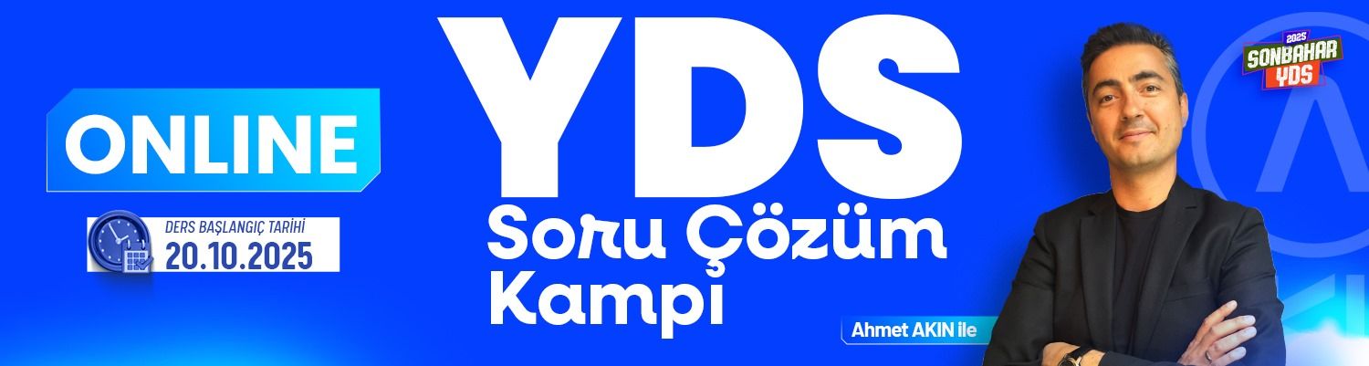 ONLINE YDS SORU ÇÖZÜM KAMPI