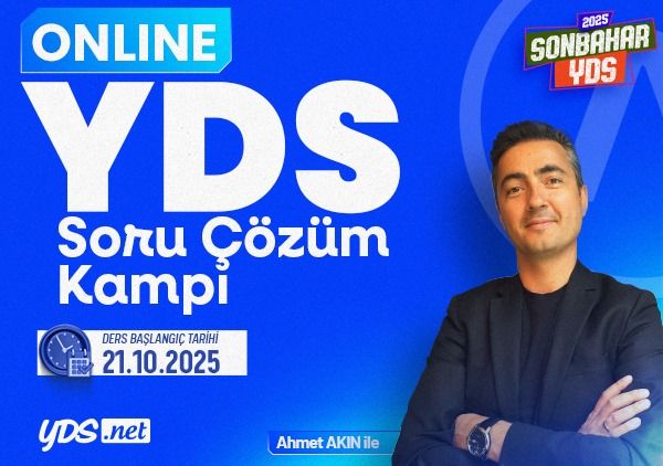 YDS SORU ÇÖZÜM KAMPI – SONBAHAR 2025