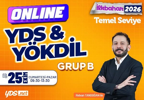 GRUP B - YDS+YÖKDİL İLKBAHAR 2026