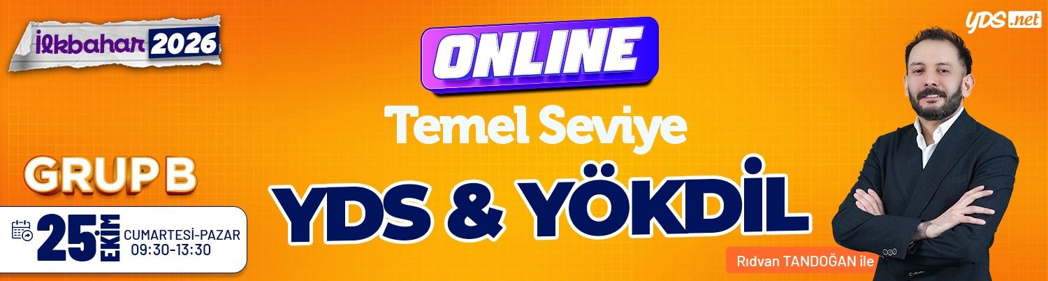 GRUP B - YDS+YÖKDİL İLKBAHAR 2026