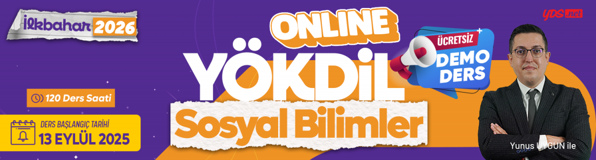 Yökdil Sosyal Bilimler Yoğun Hazırlık ve Soru Çözümü- İlkbahar 2026-DEMO