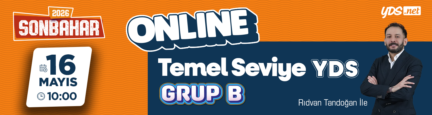 GRUP B - YDS+YÖKDİL Sonbahar 2026