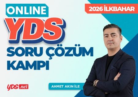 YDS SORU ÇÖZÜM KAMPI - Nisan 2026