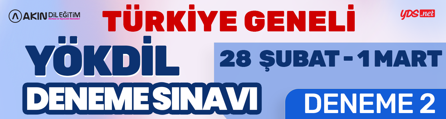 TÜRKİYE GENELİ YÖKDİL DENEME 2-2026