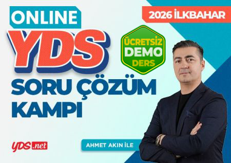 YDS SORU ÇÖZÜM KAMPI - Nisan 2026 - DEMO