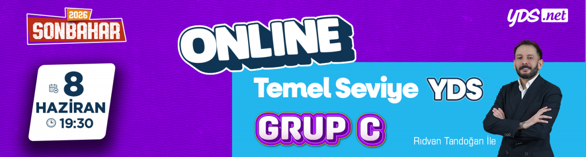 GRUP C - YDS & YÖKDİL SONBAHAR 2026