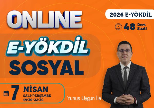 E-YÖKDİL Soru Çözüm Kampı - Sosyal Bilimler Mayıs 2026