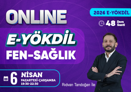 E-YÖKDİL Soru Çözüm Kampı - Fen & Sağlık Bilimleri Mayıs 2026