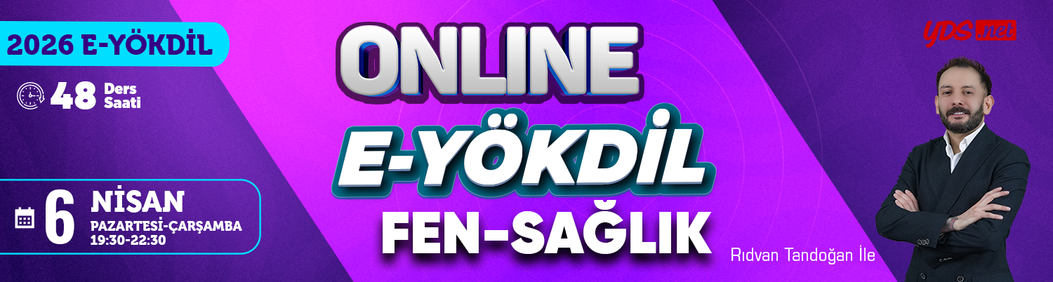 E-YÖKDİL Soru Çözüm Kampı - Fen & Sağlık Bilimleri Mayıs 2026