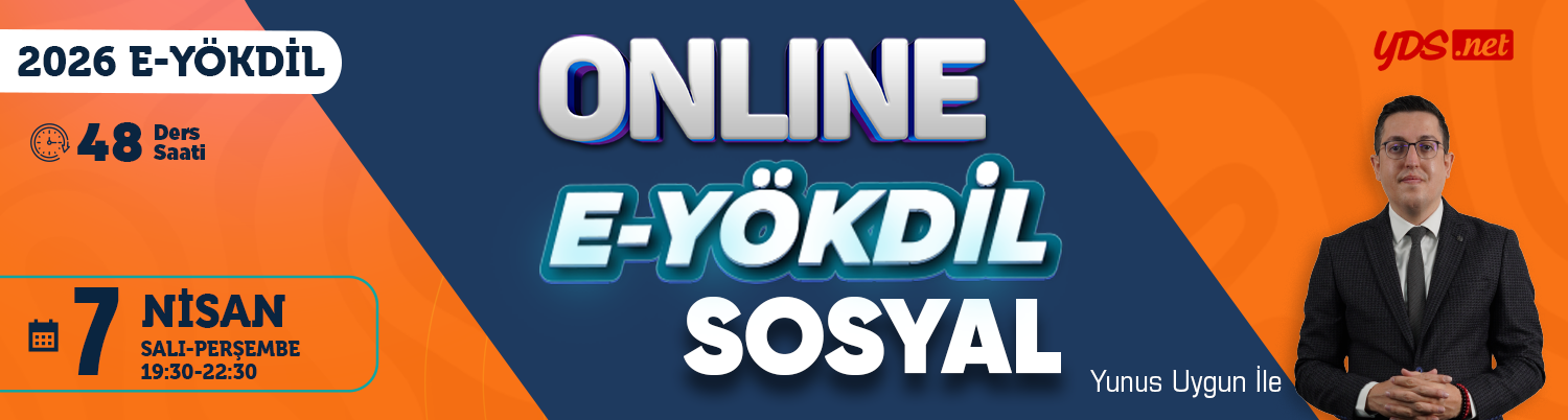 E-YÖKDİL Soru Çözüm Kampı - Sosyal Bilimler Mayıs 2026