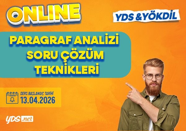 Paragraf Analizi & Soru Çözüm Teknikleri YDS / YÖKDİL