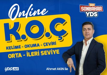 K.O.Ç GRUBU (ORTA - İLERİ SEVİYE) YDS & YÖKDİL SONBAHAR 2026