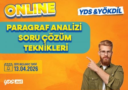 Paragraf Analizi & Soru Çözüm Teknikleri YDS / YÖKDİL