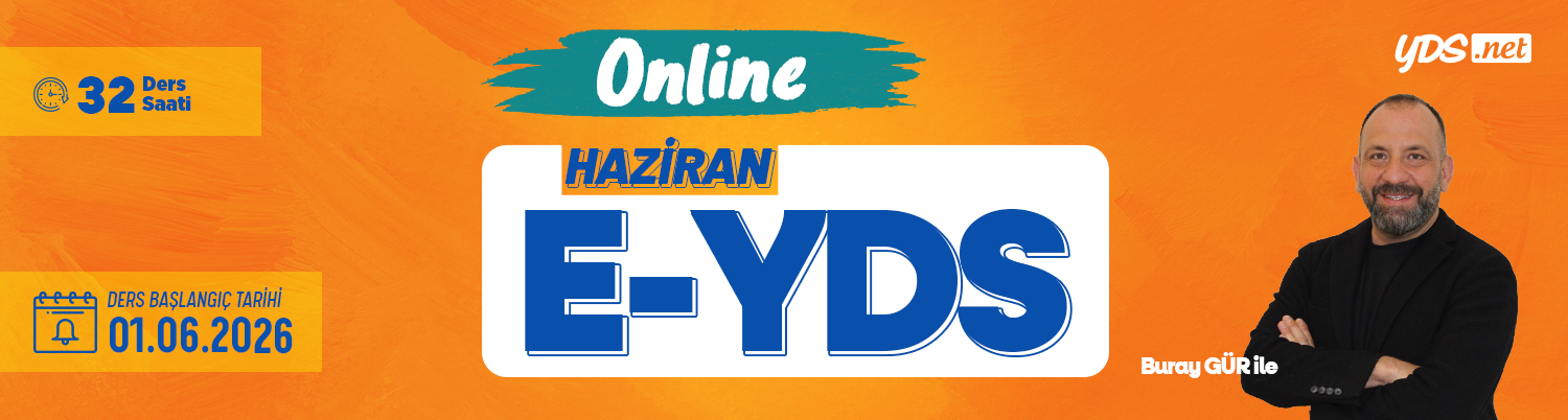 E-YDS Soru Çözüm Kampı - Haziran 2026
