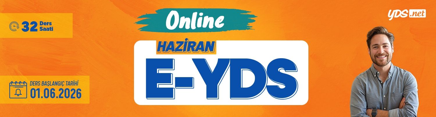E-YDS Soru Çözüm Kampı - Haziran 2026