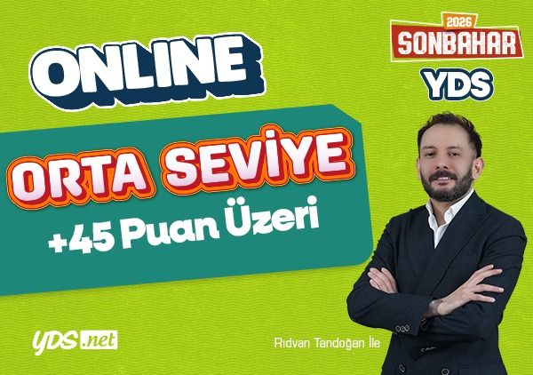 ONLINE ORTA SEVİYE YDS & YÖKDİL 2026 SONBAHAR