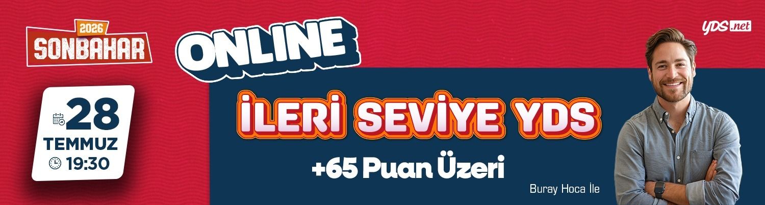 ONLINE İLERİ SEVİYE YDS & YÖKDİL 2026 SONBAHAR