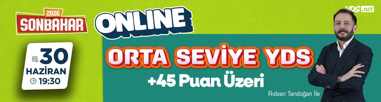 ORTA SEVİYE YDS & YÖKDİL