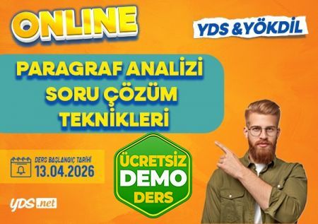 Paragraf Analizi & Soru Çözüm Teknikleri YDS / YÖKDİL
