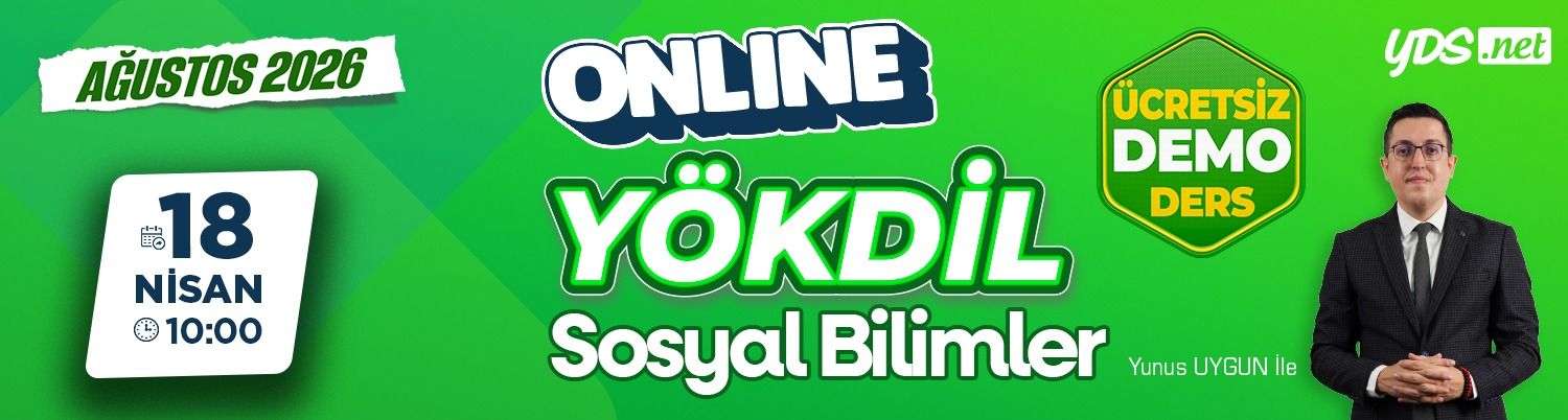 Yökdil Sosyal Bilimler Yoğun Hazırlık ve Soru Çözümü- Ağustos 2026 - Demo