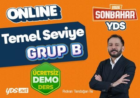 GRUP B -YDS+YÖKDİL SONBAHAR 2026-DEMO