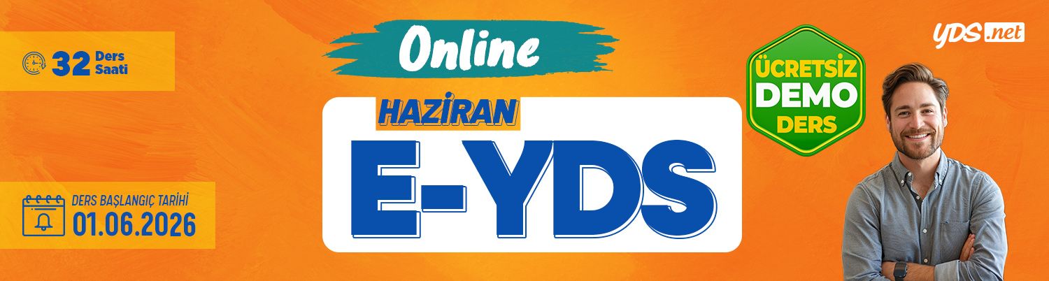 E-YDS Soru Çözüm Kampı - Haziran 2026
