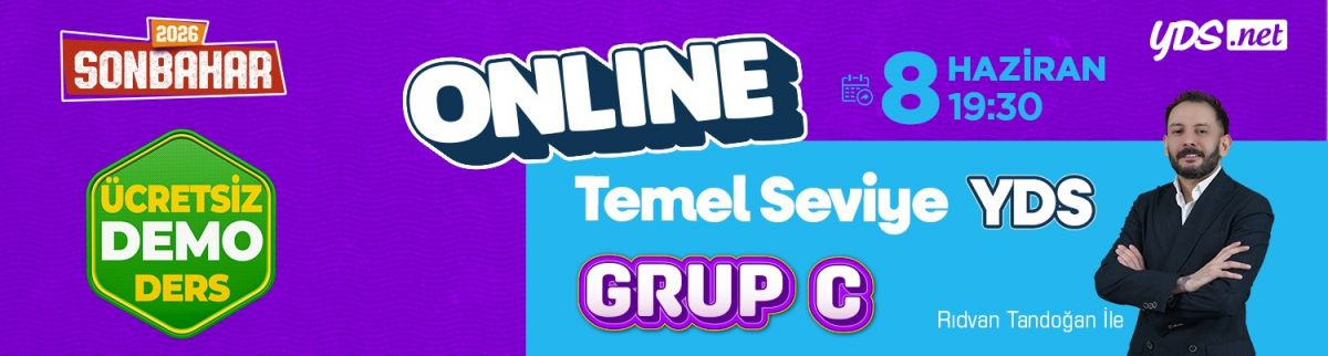GRUP C - YDS & YÖKDİL SONBAHAR 2026