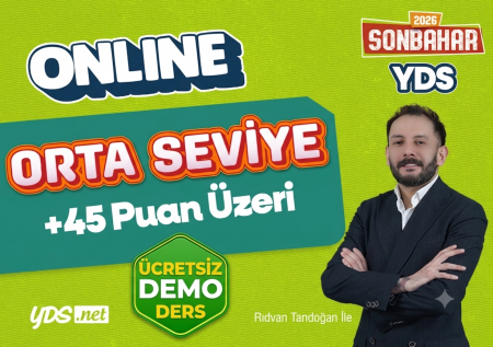 ONLINE ORTA SEVİYE YDS & YÖKDİL 2026 SONBAHAR
