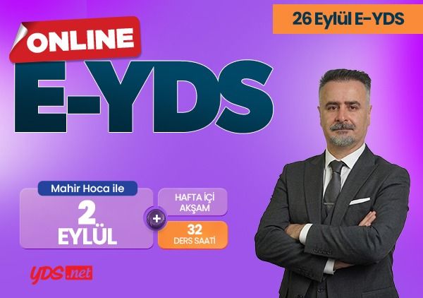 E-YDS Soru Çözüm Kampı - Eylül 2026