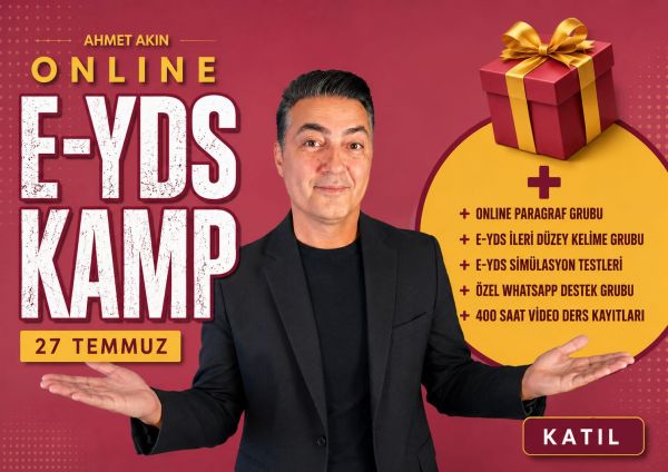 E-YDS Soru Çözüm Kampı - Ağustos 2026