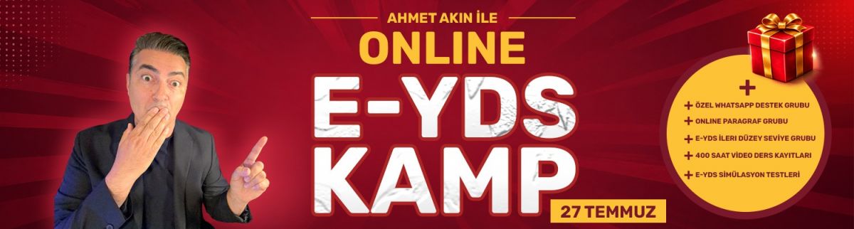 E-YDS Soru Çözüm Kampı - Ağustos 2026