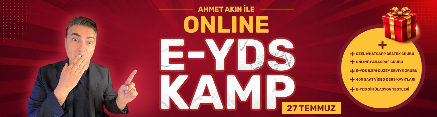 E-YDS Soru Çözüm Kampı - Ağustos 2026