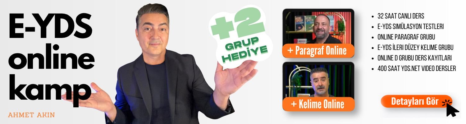 E-YDS Soru Çözüm Kampı - Ağustos 2026