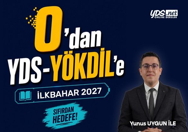 ÖN HAZIRLIKLI TEMEL SEVİYE YDS & YÖKDİL İLKBAHAR 2027