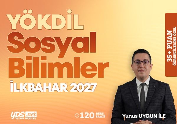 Yökdil Sosyal Bilimler Yoğun Hazırlık ve Soru Çözümü- İlkbahar 2027