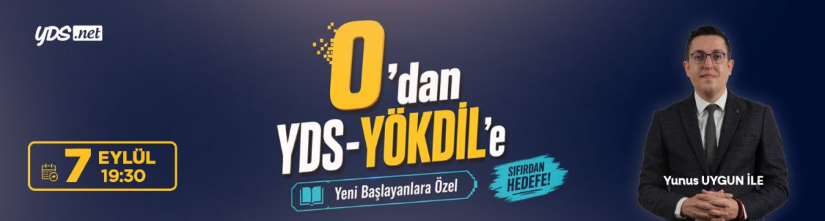 ÖN HAZIRLIKLI TEMEL SEVİYE YDS & YÖKDİL İLKBAHAR 2027