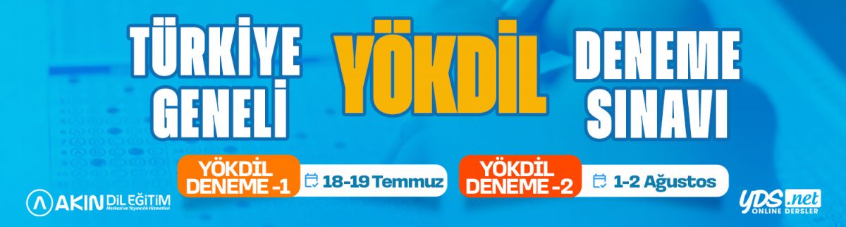 YÖKDİL TR GENELİ DENEME