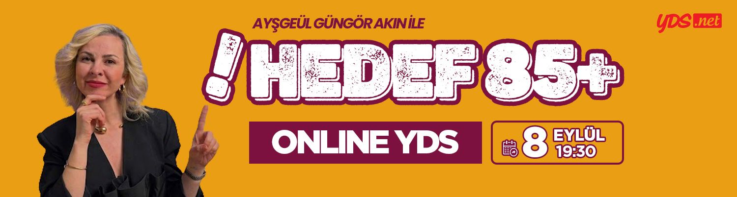 ONLINE 85+ HEDEF YDS 2026 SONBAHAR