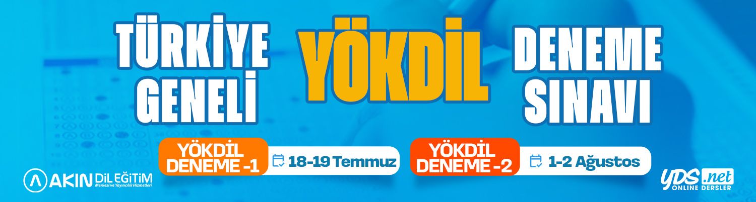YÖKDİL TR GENELİ DENEME