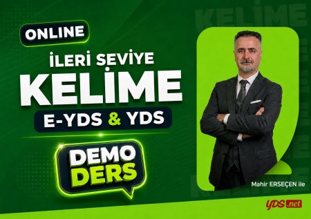 İLERİ SEVİYE KELİME EĞİTİMİ | YDS - E-YDS |
