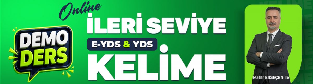 İLERİ SEVİYE KELİME EĞİTİMİ | YDS - E-YDS | DEMO